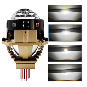 Phares LED Chenlang 3,0 pouces super lumineux 140W 6000K H4 H7 9005 faisceau haut/bas 140W/90W laser RHD LHD lentille de projecteur Bi LED plate - Product Image 4