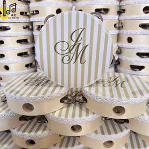 Tamburelli Personnalisé Instrument de Musique pour Mariage, Église, Fête, Tambour à Main en Bois de 6 Pouces Personnalisable, Jouet Tambour à Main de Mariage, Prix - Product Image 4