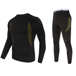 Ensemble de couches de base chauffantes <span class=keywords><strong>pour</strong></span> hommes vêtements thermiques d'hiver <span class=keywords><strong>pour</strong></span> garder la chaleur - Product Image 3