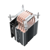 Refroidisseur de processeur de haute qualité pour boîtier d'ordinateur, tours personnalisées, 6 caloducs en cuivre, 2 ventilateurs LED à roulement à billes, 92 mm