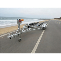 Remorque pour bateau en bois, capacité de charge de 5 et 6 tonnes, 8 mètres de long, personnalisable, fabriquée en usine chinoise