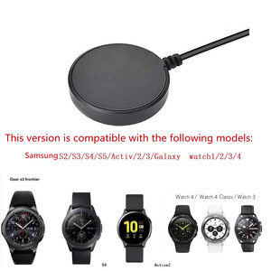 Cable cargador de 1M para Samsung Galaxy Watch 5 Pro 5 4 <span class=keywords><strong>S3</strong></span> S2, soporte de carga Universal para reloj inteligente, soporte de base antideslizante - Product Image 4