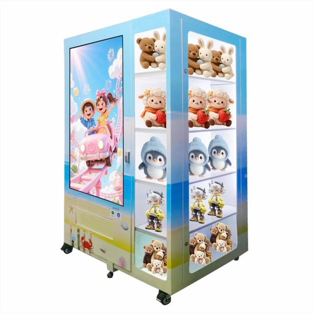 Large Vending Machines That Combine Snacks and Beverages Are Widely Used.