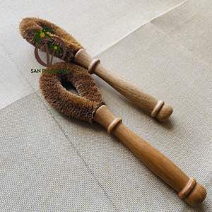 Juego de cepillos ecológicos para botellas de fibra de coco, cepillos para platos y estropajos, cepillos de fibra de coco - Product Image 3