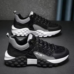 Men's Shoes Fashion Sports Leisure Running Fashion Cloth Shoes For Men Sneakers For Men Reflective black - Product Image 3