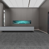 Dalles de moquette 100 % nylon ignifuges à boucles tuftées pour bureaux, hôtels et espaces publics – Vente en gros