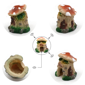 Decoración Creativa para Acuario en Forma <span class=keywords><strong>de</strong></span> Casa <span class=keywords><strong>de</strong></span> Hongos, Escondite <span class=keywords><strong>de</strong></span> Resina para Peceras, Adorno Lindo para Jardín <span class=keywords><strong>de</strong></span> Hadas - Product Image 3