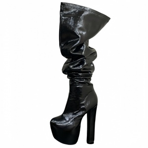 New Stage Over-the-<b>knee</b> Boots Stage Catwalk Role-playing Waterproof Platform 16CM Thick <b>High</b> Heels Large Size Boots - Product Image 4