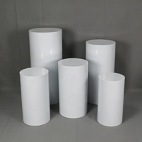 Support à gâteau cylindrique en fer pour table de desserts de mariage, fournitures pour réceptions de mariage et fêtes d'anniversaire
