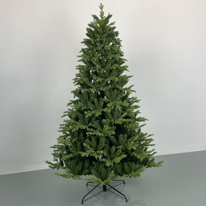 Sapin de Noël artificiel vert non éclairé, branches en PE/PVC de qualité supérieure, support métallique, installation facile, idéal pour la décoration de la maison pendant <span class=keywords><strong>les</strong></span> fêtes - Product Image 1