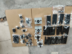 Nhôm đường ray 10mm kính không Khung kính trượt gấp Bộ dụng cụ cửa trượt Patio cửa Bifold trượt hệ thống cửa nội thất - Product Image 4