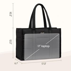 Bolso Tote Acolchado para Mujer, para Portátil, Trabajo, Maletín para Computadora, para Maestras y Enfermeras, Ligero, Informal, de Hombro, para Viaje - Product Image 3