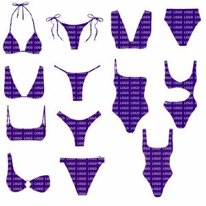 Ensemble de bikini sexy personnalisé OEM pour femmes, maillot de bain imprimé à motif léopard, vêtements de plage pour filles et femmes - Product Image 3