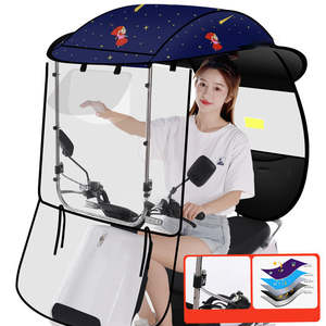 TX1027 Parasol Parasol Coupe-Vent Parapluies Imperméables Auvent Épaissi Auvent Moto Électrique <span class=keywords><strong>Abri</strong></span> Pluie Parapluie - Product Image 5