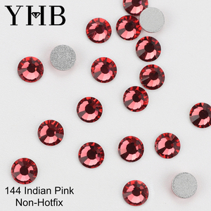 YHB 144-185 Haute Qualité Foiled Cristal Verre Strass Dos Plat En Vrac En Gros Non Hotfix Nail Art Vert Opale Strass - Product Image 6