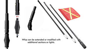 Nhiệm vụ nặng nề mùa xuân nhanh chóng phát hành gắn kết roi an toàn cho tôi <span class=keywords><strong>LED</strong></span> phản chiếu cờ cực ánh sáng với cảnh báo ánh sáng đèn flash - Product Image 4