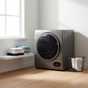 Sèche-linge compact 1,5 pi³ 850W portable pour appartements, dortoirs, camping-cars, gris anthracite, sèche-linge électrique automatique - Product Image 2