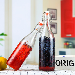 Vente en gros Ez Swing Bouteille en <span class=keywords><strong>verre</strong></span> 250ml 500ml 750ml 1000ml 1L Vide Transparent Kombucha <span class=keywords><strong>Verre</strong></span> Swing Top Bouteille - Product Image 3