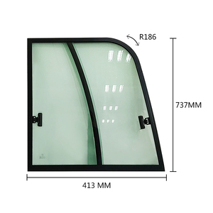 Cửa Sổ Trượt Bằng Nhôm Bán Trực Tiếp Từ Nhà Máy Cửa Sổ Xe Buýt Giá Kính Cho Máy Xúc Cab - Product Image 6