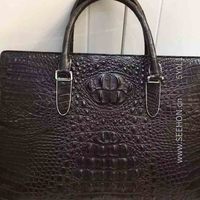 1. Zwarte alligator pu synthetisch lederen handtas portemonnee riem schoenen collectie bedrijf