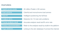 Nouveau Portable 3D Miroir Dispositif D'analyze De La Peau Test Du Visage Analyse De La Peau Beauté DIY Machine pour Salon De Beauté De La Peau Du Visage