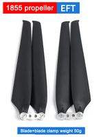 Hélice pliable EFT UP1855 18*5.5 pouces en carbone composite pour drone agricole multirotor compatible avec moteur 5408