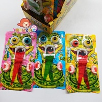 Bonbons gélifiés amusants en forme de cobra, jouet dentaire avec œil, dent, langue, emballage en boîte de sucre