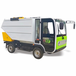 Camión de Basura Eléctrico de Cuatro Ruedas con Cargador Trasero, Recolector de Residuos Pequeño para Uso Comunitario - Product Image 1