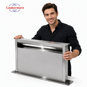 <span class=keywords><strong>Hotte</strong></span> <span class=keywords><strong>aspirante</strong></span> encastrable 90 cm en acier inoxydable, rétractable, à commande tactile, pour cuisine - Product Image 4