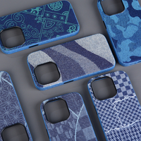 Étui de protection fin et respirant en jean pour iPhone 17 16 15 14 13 12 Pro Max