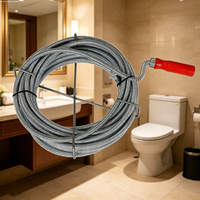 Outil de débouchage en spirale pour tuyaux d'égout en plastique de qualité industrielle pour les bouchons de toilettes et de cuisines d'hôtels - Outils manuels OEM
