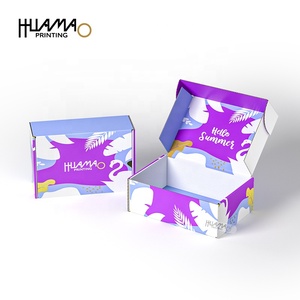 Huamao Printing Oem Custom Cardboard Display Booth Caja De Carton Boite Cadeau Flexography Packing Box Clothes Mailer Boxes