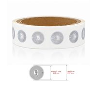 Étiquette NFC RFID autocollante 13,56 MHz F08/EV1 personnalisable avec logo, étanche, code QR, pour avis Google de restaurant - Vente en gros