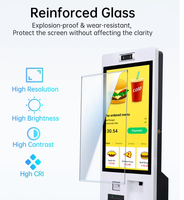 Terminal de Pago Táctil Capacitivo Interactivo TouchWo para Restaurantes, 10 Puntos de Contacto, con SDK para Kiosco de Autoservicio y Pedidos Automatizados