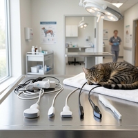 Échographe vétérinaire portable certifié CE pour chats et chiens, facile à utiliser, appareil d'imagerie diagnostique et de test de grossesse