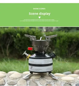 Fornello da Campeggio Pieghevole <span class=keywords><strong>BRS</strong></span> Modello 003 a Gas e Diesel con Accensione Manuale per BBQ e Viaggi, Utilizzo in Tutte le Stagioni - Product Image 5