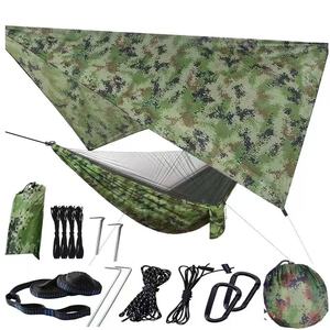 Tente suspendue ultralégère pour deux personnes, <span class=keywords><strong>moustiquaire</strong></span> et bâche de pluie tout-en-un, <span class=keywords><strong>hamac</strong></span> de camping, installation facile, abri portable pour la cour - Product Image 2