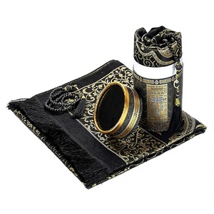 Islamic Gift Set Including Janamaz Sajadah Portable <b>Prayer</b> Carpet <b>Mat</b>-Polyester Washable Hand Knotted Flat Pile for Home Travel - Product Image 4