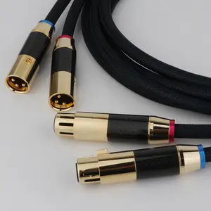 RASANTEK line mikrofon mixer garis keseimbangan, kabel audio HIFI garis demam xlr male-to-female