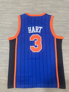 2025 haute qualité basket-ball hommes brodé cousu noir bleu maillots #3 Josh Hart et #32 Karl-Anthony Towns <span class=keywords><strong>Knicks</strong></span> Jersey - Product Image 3