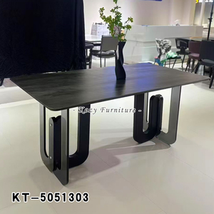 <span class=keywords><strong>Table</strong></span> à <span class=keywords><strong>manger</strong></span> en marbre à la mode avec pieds en acrylique Livraison rapide Chine Fournisseur - Product Image 5