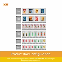 Distributeur automatique de boissons et de collations XY-DLE-8C, gain de place, à vendre, distributeur automatique de boissons en bouteille et de chips