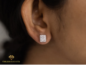 Ensemble de boucles d'oreilles en diamants cultivés en laboratoire de qualité supérieure, or massif, 0,58 ct, diamants créés en laboratoire, bijoux fins, cadeau pour femmes - Product Image 2