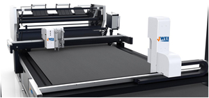 Cortadora de Tela Automática JWEI con Cuchilla Circular para Ropa y Ropa Deportiva con Cámara CCD y Mesa de Vacío - Product Image 3