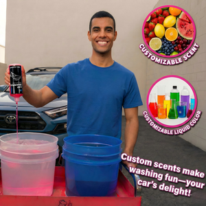 Shampoo de lavage de voiture <span class=keywords><strong>sans</strong></span> contact à nettoyage rapide, concentré, pH neutre, grand volume, 500 ml, mousse rose riche, 1:100, vendu par NK Factory - Product Image 2