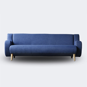 Nuevo estilo de Vida Azul tela + caucho habitación larga sofá de <span class=keywords><strong>3</strong></span> plazas - Product Image 2
