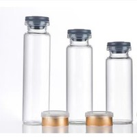 InjexMed - Frasco de Vidrio de 3 ml, Transparente, de Borosilicato, para Envasado de Cosméticos, Bienestar Personal, Cuidado Corporal, Suero para la Piel, Botella para Fluidos