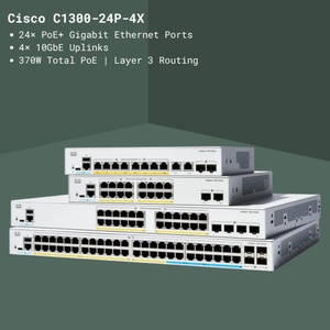 C1300-24P-4X New Cisco <b>Catalyst</b> 1300 24x PoE+ Gigabit Ethernet Ports 4x 10GbE SFP+ Uplink Stackable Managed Switch C1300-24P-4X - Product Image 3