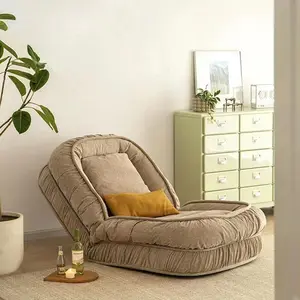 분해 및 세탁 할 수 있습니다 누워 수 있습니다 게으른 소파 침대 시트 사람 소파 북유럽 일본 접이식 패브릭 소파 의자-
