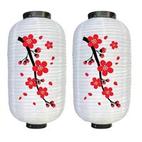 Lanterne en papier japonaise décorative d'extérieur, lanterne en PVC plastique pour Noël, lanterne en soie japonaise à vendre